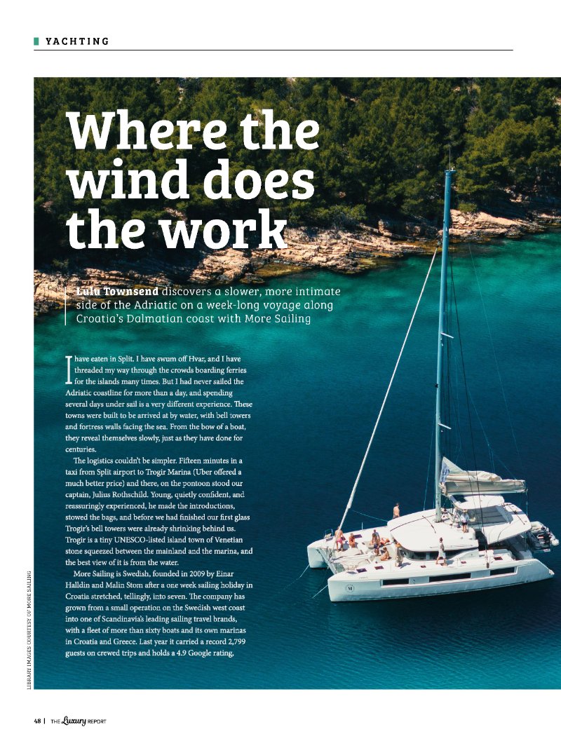 The Luxury Report - More Sailing
