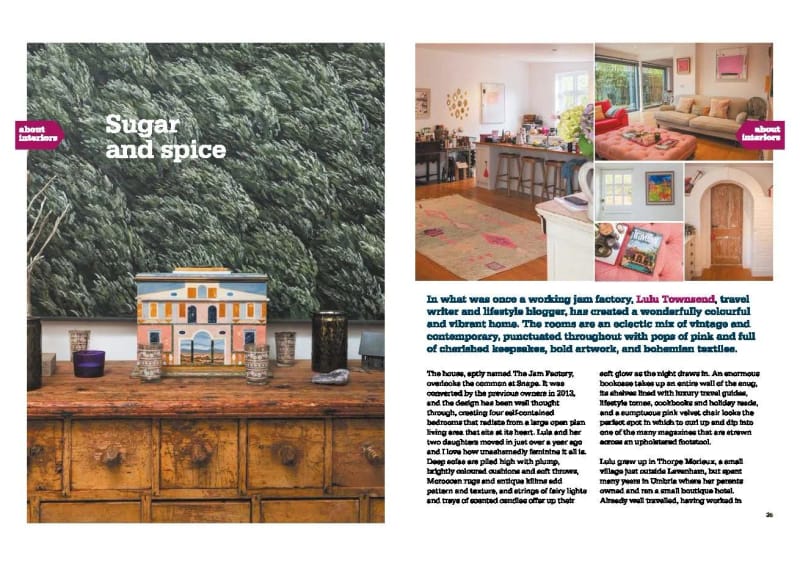 About Suffolk magazine, Interiors feature, first page