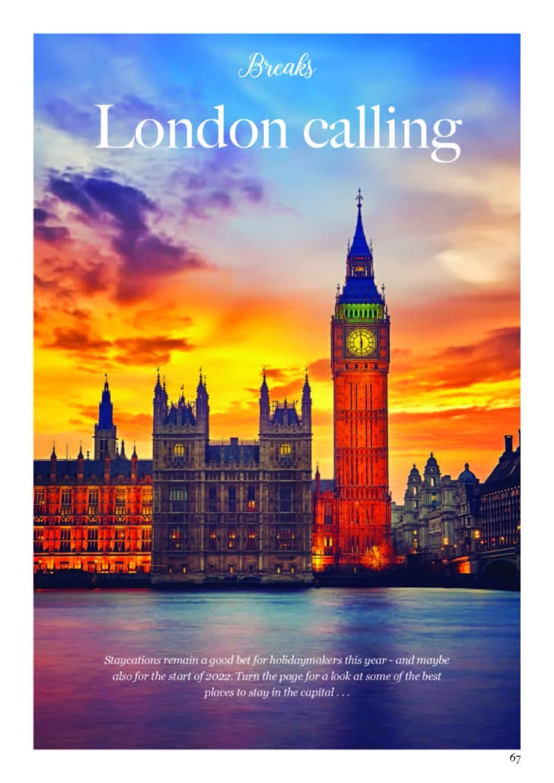 The Best Hotels in London, sunset over Big Ben and the Houses of Parliament