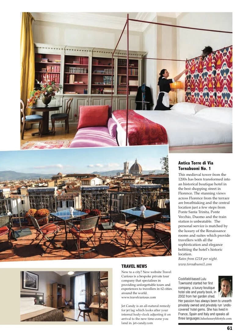Top European City Escapes, Antica Torre di Via Tornabuoni No.1, Florence