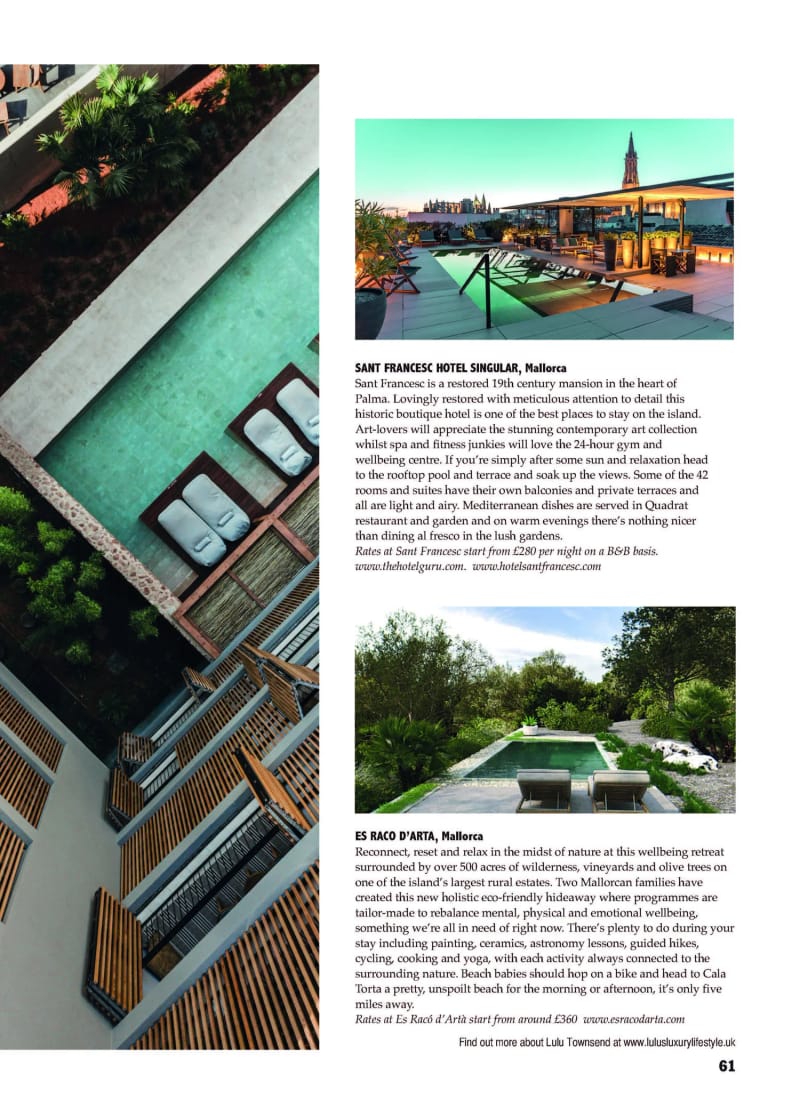 Head to the Med, boutique hotels in green-list countries