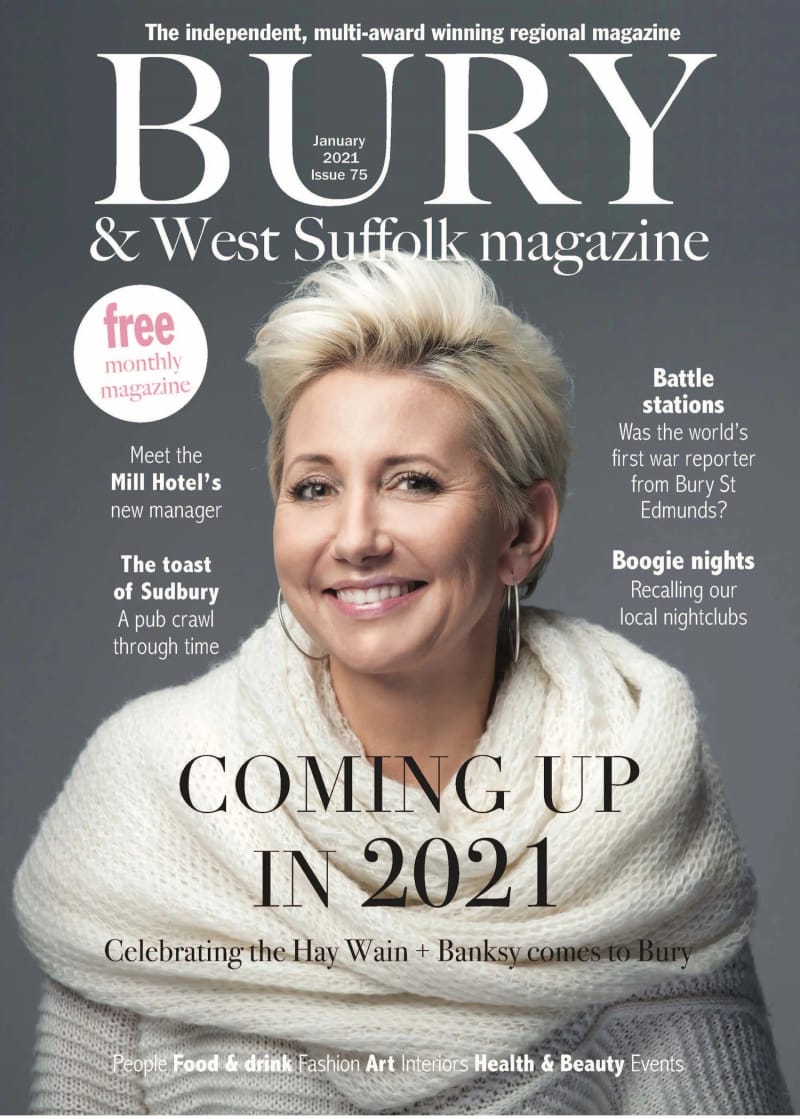 Bury & West Suffolk magazine cover, January 2021