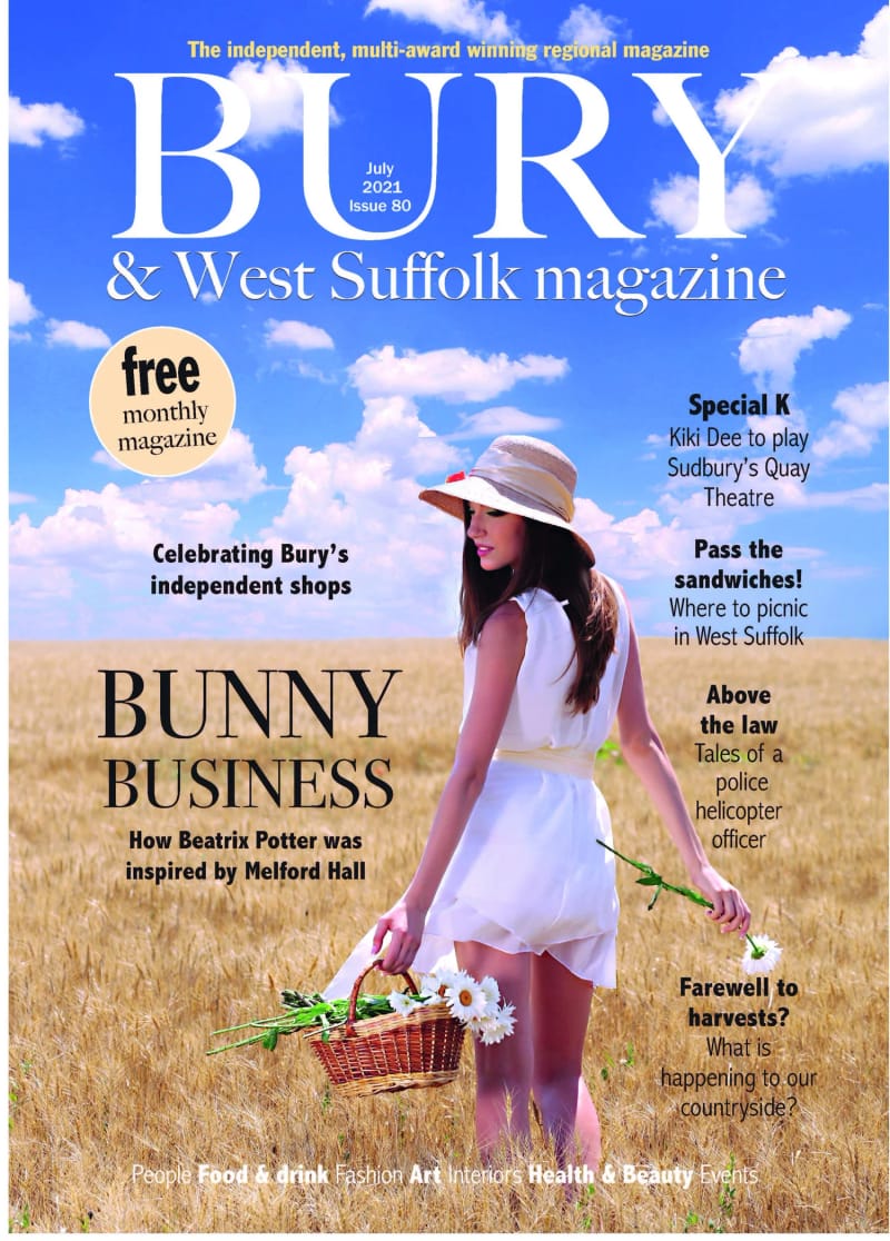 Bury & West Suffolk magazine cover, July 2021