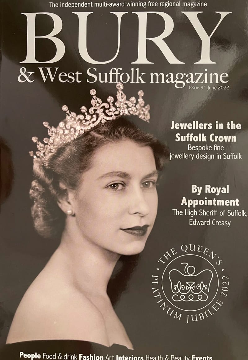 Bury & West Suffolk magazine, Jubilee issue cover, June 2022