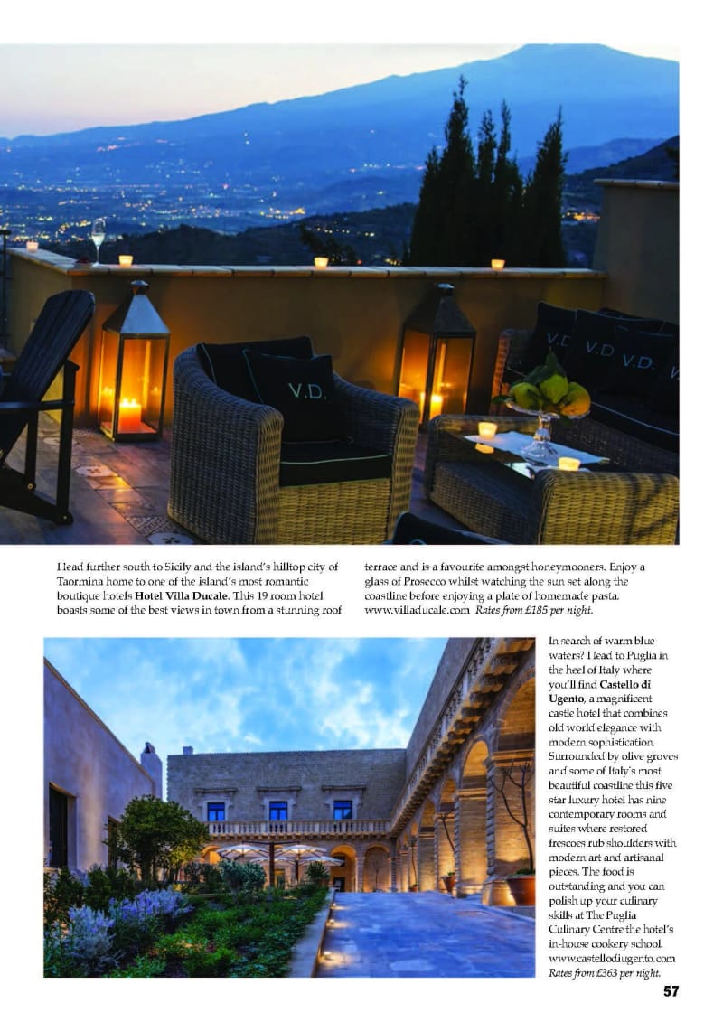 La Bella Italia, Bury & West Suffolk travel pages, second page