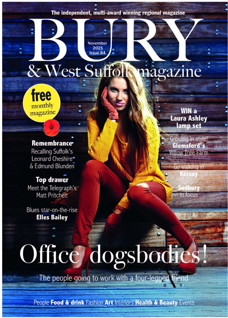 Bury & West Suffolk magazine cover, November 2021