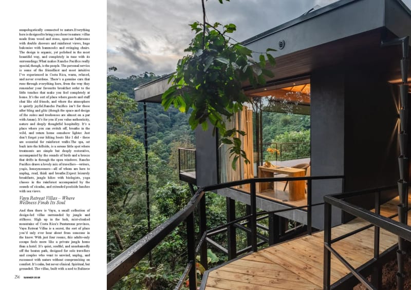 Dossier Man 2025, Costa Rica, balcony of a modern house in forested hills