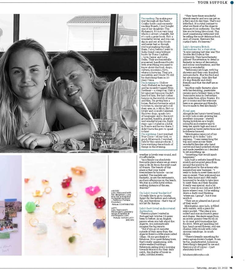 East Anglian Daily Times Weekend magazine, January 2022, fourth page