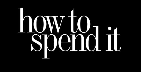 How To Spend It masthead