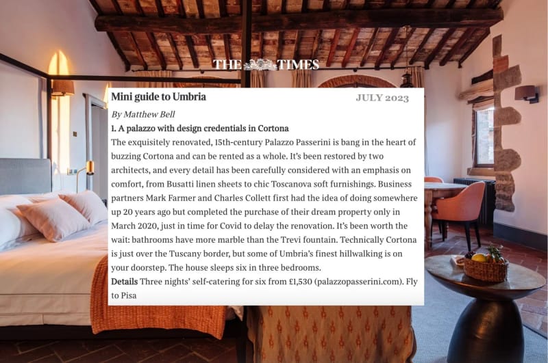 The Times article featuring Pomalo Inn