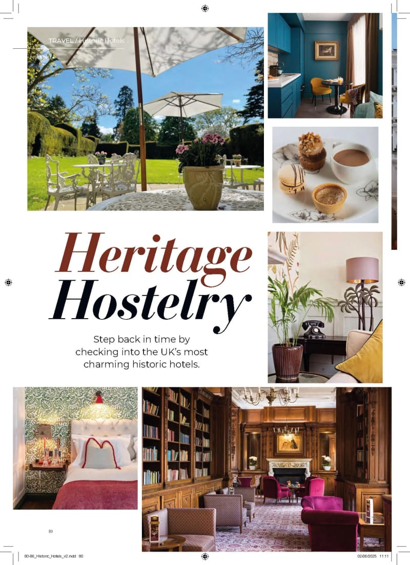 Wherever magazine, Heritage Hospitality feature, opening page