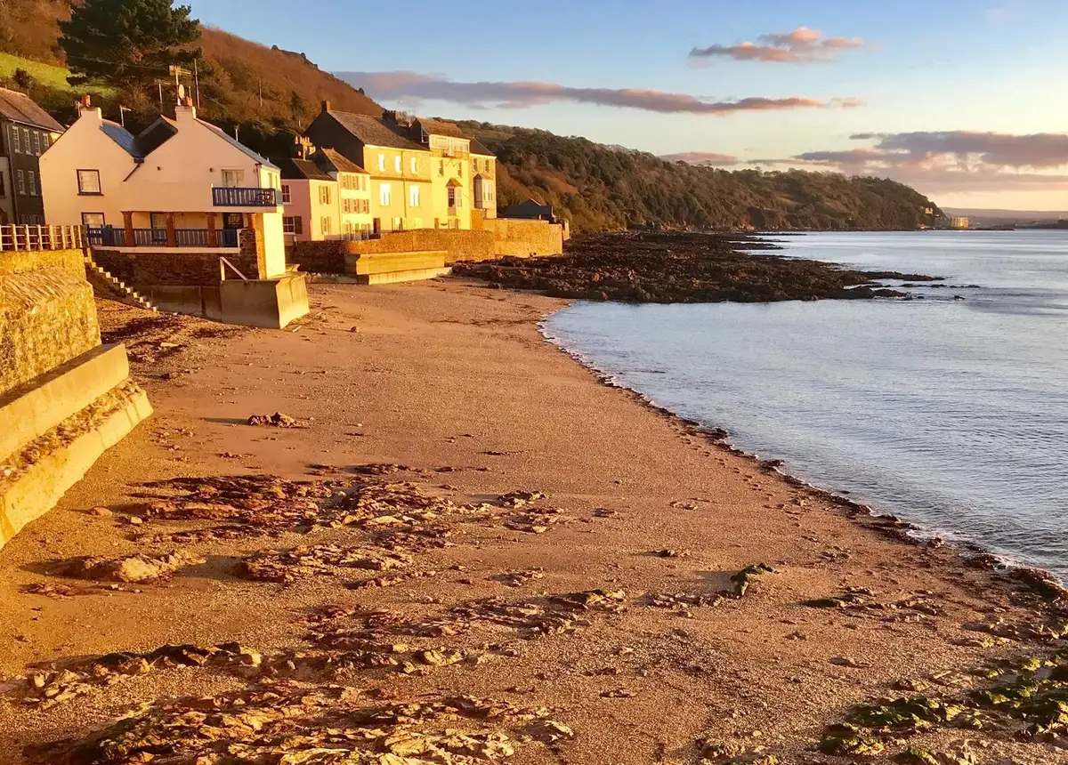 The beach just a hop and a skip from Westcroft Guesthouse, Kingsand, Cornwall