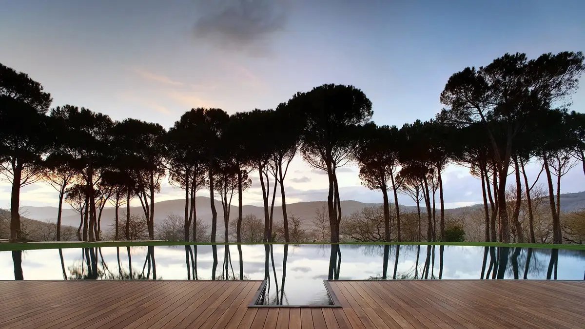 Pool at Castello di Reschio