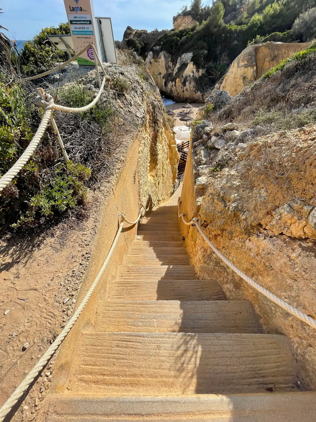 Stairs to the beach at Vila Vita Parc