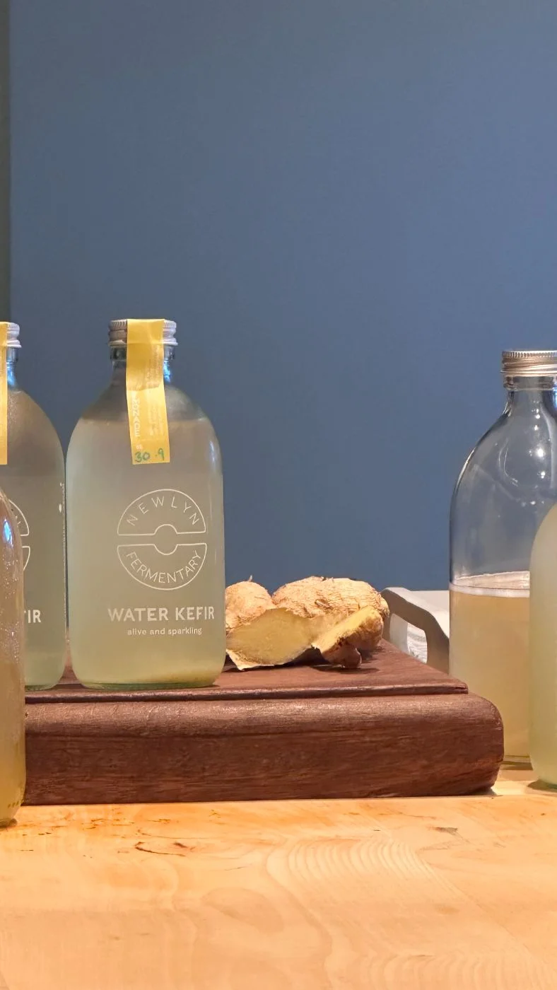 Water kefir with fresh ginger
