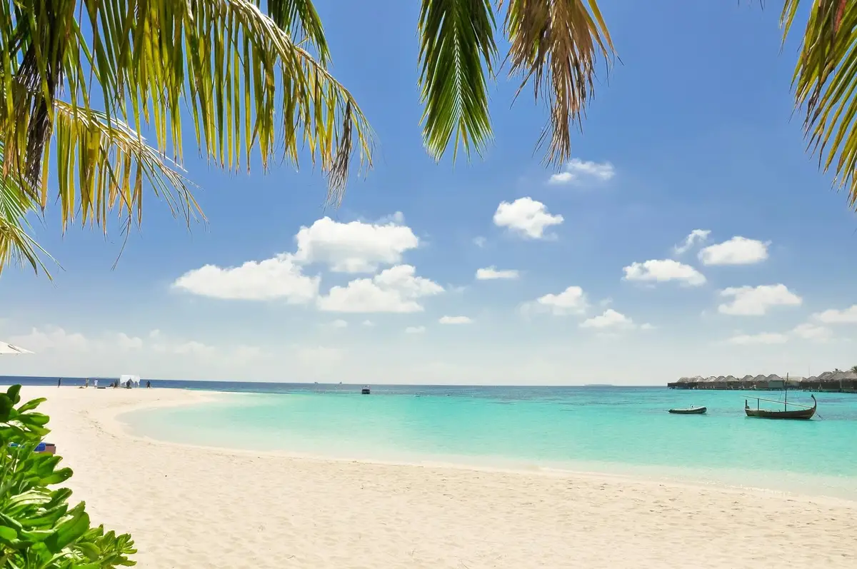 White sandy beaches and crystal clear waters of the Caribbean
